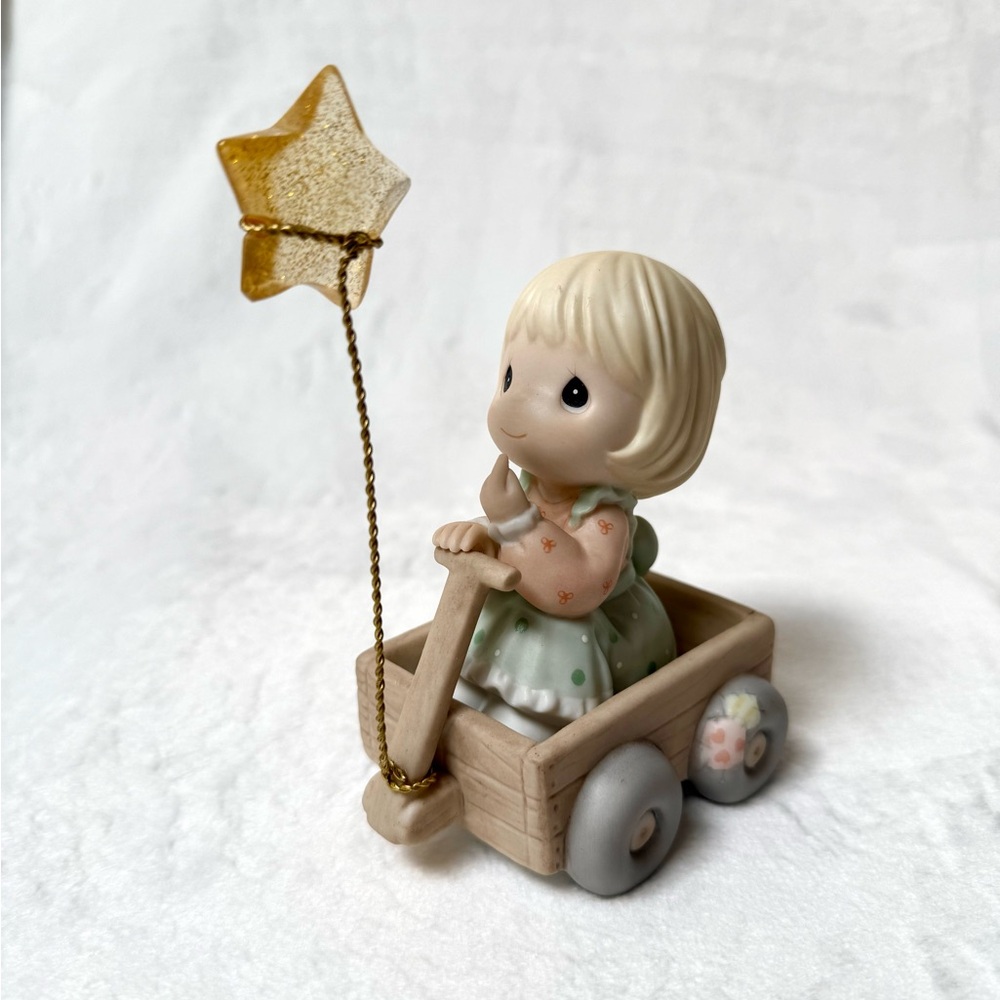 Precious Moments Porcelain Figurine Girl with a Star
